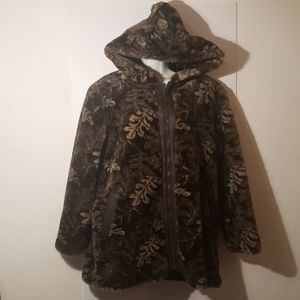 Nana Creation Jacket Women Faux Fur Zip Front